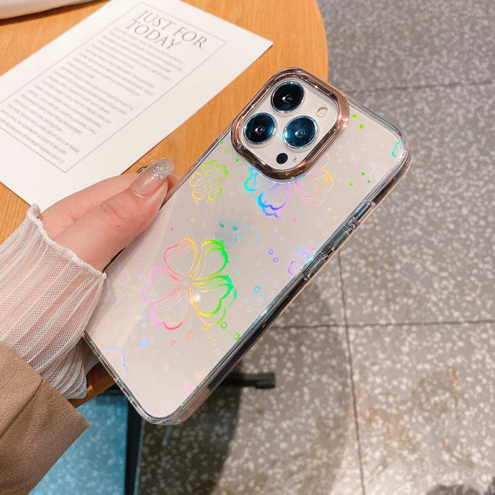Estuche para teléfono a prueba de golpes con galvanoplastia láser colorida