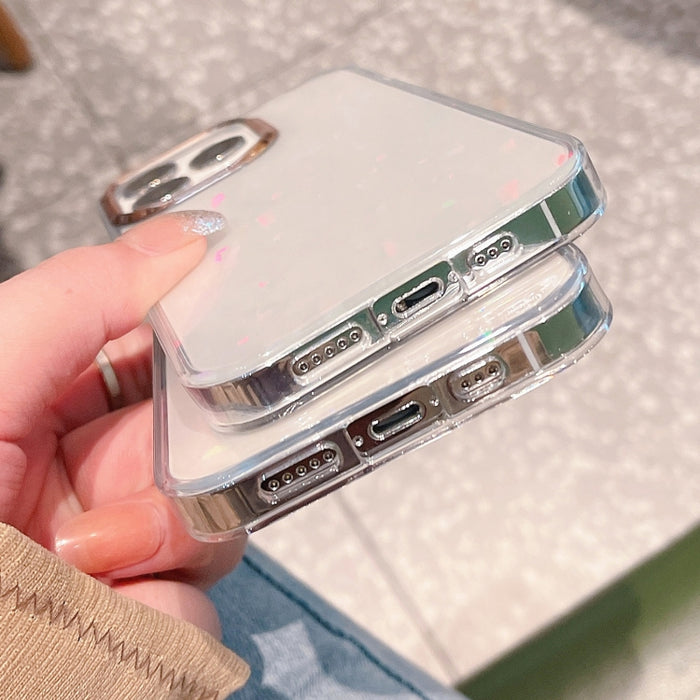 Estuche para teléfono a prueba de golpes con galvanoplastia láser colorida