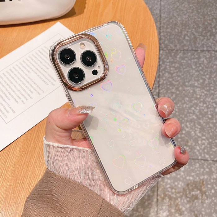 Estuche para teléfono a prueba de golpes con galvanoplastia láser colorida