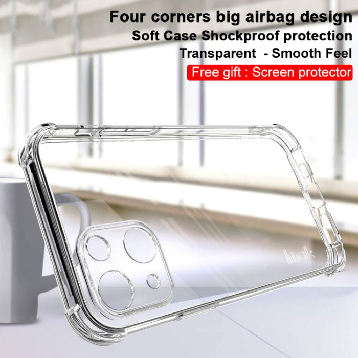 Estuche para teléfono TPU con bolsa de aire todo incluido a prueba de golpes IMAK con protector de pantalla
