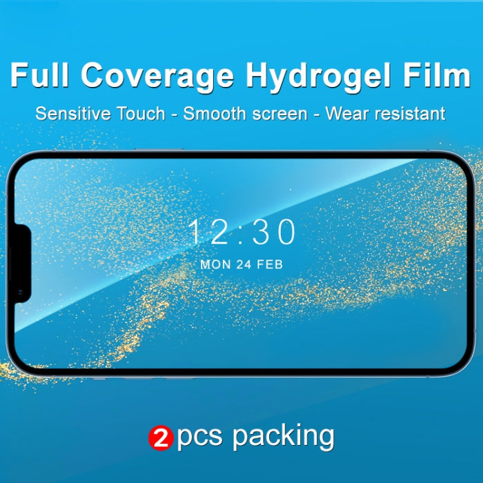 2 protectores frontales de película de hidrogel de pantalla completa curvada IMAK
