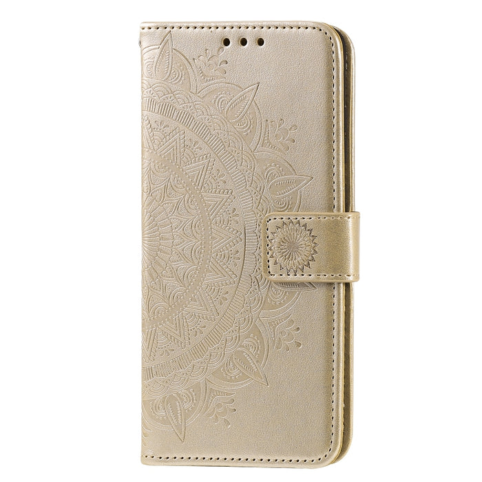 Estuche de cuero para teléfono con tapa horizontal en relieve Totem Flower con soporte y ranuras para tarjetas y billetera, For Samsung Galaxy A03, For Samsung Galaxy M52 5G, For Xiaomi Poco X3 GT, For Xiaomi Redmi Note 11