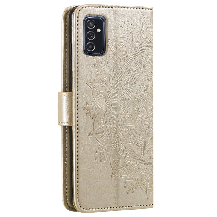Estuche de cuero para teléfono con tapa horizontal en relieve Totem Flower con soporte y ranuras para tarjetas y billetera, For Samsung Galaxy A03, For Samsung Galaxy M52 5G, For Xiaomi Poco X3 GT, For Xiaomi Redmi Note 11