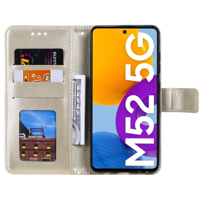 Estuche de cuero para teléfono con tapa horizontal en relieve Totem Flower con soporte y ranuras para tarjetas y billetera, For Samsung Galaxy A03, For Samsung Galaxy M52 5G, For Xiaomi Poco X3 GT, For Xiaomi Redmi Note 11