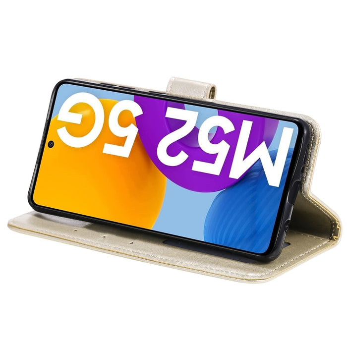 Estuche de cuero para teléfono con tapa horizontal en relieve Totem Flower con soporte y ranuras para tarjetas y billetera, For Samsung Galaxy A03, For Samsung Galaxy M52 5G, For Xiaomi Poco X3 GT, For Xiaomi Redmi Note 11