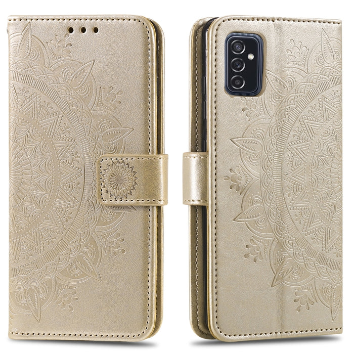 Estuche de cuero para teléfono con tapa horizontal en relieve Totem Flower con soporte y ranuras para tarjetas y billetera, For Samsung Galaxy A03, For Samsung Galaxy M52 5G, For Xiaomi Poco X3 GT, For Xiaomi Redmi Note 11