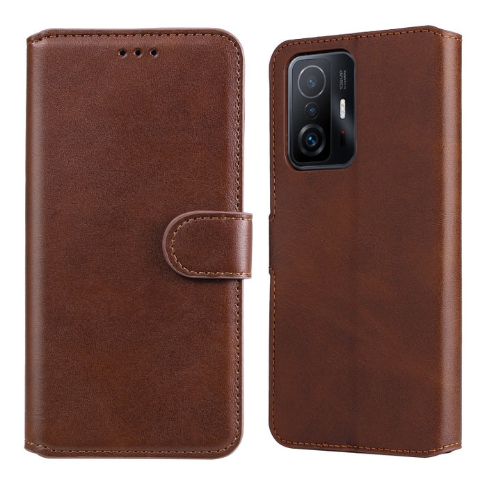 Estuche de cuero para teléfono con tapa horizontal y textura clásica de becerro, For Motorola Moto Edge 20, For vivo Y21 / Y33S, For Xiaomi Mi 11T / 11T Pro