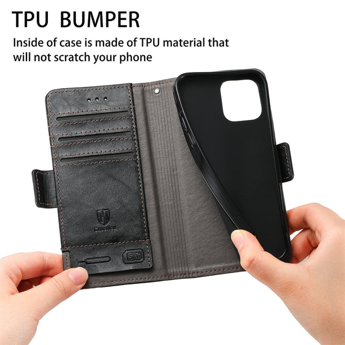 CaseNeo Estuche de cuero con doble hebilla magnética empalmable con soporte, ranuras para tarjetas y billetera, For Doogee N40 Pro, For Infinix Zero 8, For Vodafone Smart E11, For Wiko Power U30, For Xiaomi 11T / 11T Pro, For Samsung Galaxy S20 FE