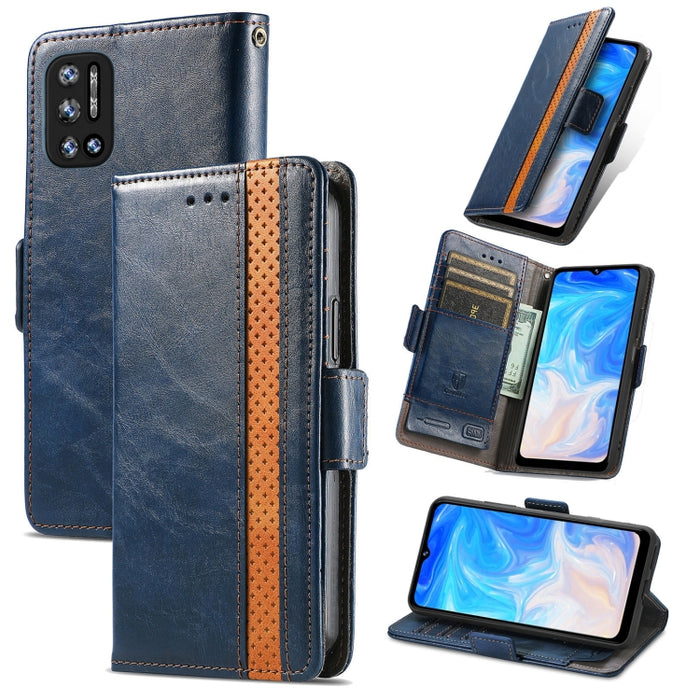 CaseNeo Estuche de cuero con doble hebilla magnética empalmable con soporte, ranuras para tarjetas y billetera, For Doogee N40 Pro, For Infinix Zero 8, For Vodafone Smart E11, For Wiko Power U30, For Xiaomi 11T / 11T Pro, For Samsung Galaxy S20 FE