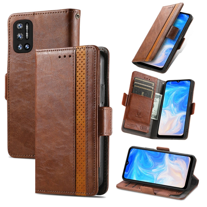 CaseNeo Estuche de cuero con doble hebilla magnética empalmable con soporte, ranuras para tarjetas y billetera, For Doogee N40 Pro, For Infinix Zero 8, For Vodafone Smart E11, For Wiko Power U30, For Xiaomi 11T / 11T Pro, For Samsung Galaxy S20 FE