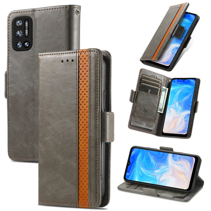 CaseNeo Estuche de cuero con doble hebilla magnética empalmable con soporte, ranuras para tarjetas y billetera, For Doogee N40 Pro, For Infinix Zero 8, For Vodafone Smart E11, For Wiko Power U30, For Xiaomi 11T / 11T Pro, For Samsung Galaxy S20 FE