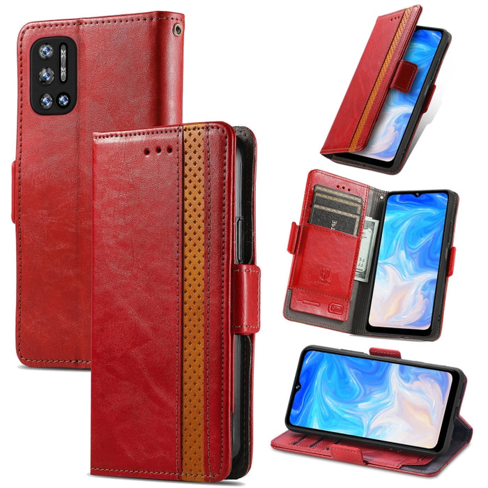 CaseNeo Estuche de cuero con doble hebilla magnética empalmable con soporte, ranuras para tarjetas y billetera, For Doogee N40 Pro, For Infinix Zero 8, For Vodafone Smart E11, For Wiko Power U30, For Xiaomi 11T / 11T Pro, For Samsung Galaxy S20 FE