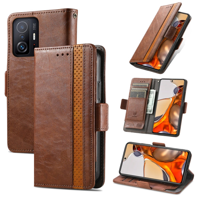 CaseNeo Estuche de cuero con doble hebilla magnética empalmable con soporte, ranuras para tarjetas y billetera, For Doogee N40 Pro, For Infinix Zero 8, For Vodafone Smart E11, For Wiko Power U30, For Xiaomi 11T / 11T Pro, For Samsung Galaxy S20 FE