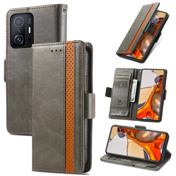 CaseNeo Estuche de cuero con doble hebilla magnética empalmable con soporte, ranuras para tarjetas y billetera, For Doogee N40 Pro, For Infinix Zero 8, For Vodafone Smart E11, For Wiko Power U30, For Xiaomi 11T / 11T Pro, For Samsung Galaxy S20 FE