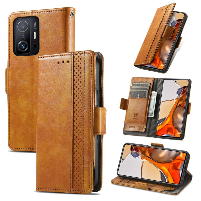CaseNeo Estuche de cuero con doble hebilla magnética empalmable con soporte, ranuras para tarjetas y billetera, For Doogee N40 Pro, For Infinix Zero 8, For Vodafone Smart E11, For Wiko Power U30, For Xiaomi 11T / 11T Pro, For Samsung Galaxy S20 FE
