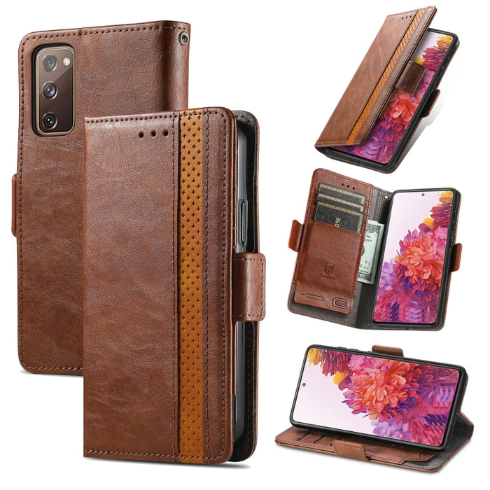 CaseNeo Estuche de cuero con doble hebilla magnética empalmable con soporte, ranuras para tarjetas y billetera, For Doogee N40 Pro, For Infinix Zero 8, For Vodafone Smart E11, For Wiko Power U30, For Xiaomi 11T / 11T Pro, For Samsung Galaxy S20 FE