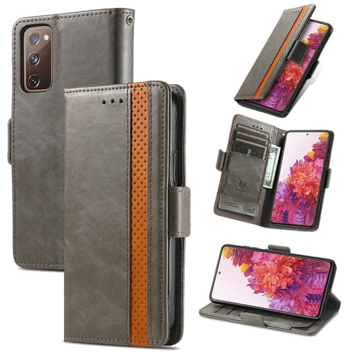 CaseNeo Estuche de cuero con doble hebilla magnética empalmable con soporte, ranuras para tarjetas y billetera, For Doogee N40 Pro, For Infinix Zero 8, For Vodafone Smart E11, For Wiko Power U30, For Xiaomi 11T / 11T Pro, For Samsung Galaxy S20 FE