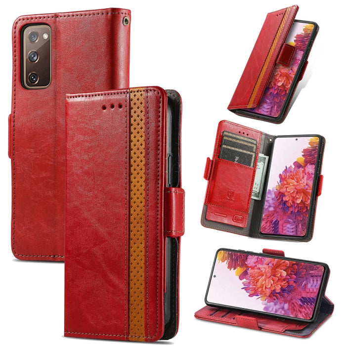 CaseNeo Estuche de cuero con doble hebilla magnética empalmable con soporte, ranuras para tarjetas y billetera, For Doogee N40 Pro, For Infinix Zero 8, For Vodafone Smart E11, For Wiko Power U30, For Xiaomi 11T / 11T Pro, For Samsung Galaxy S20 FE