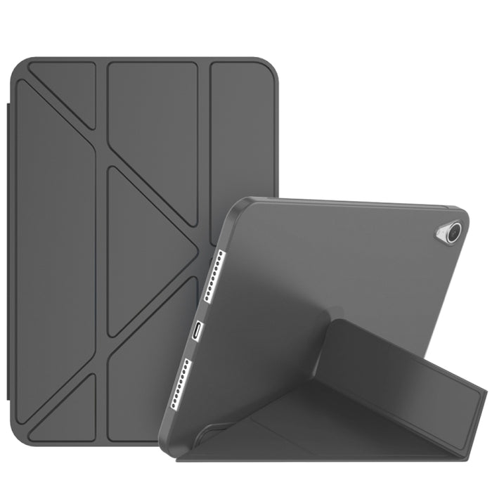 Estuche de cuero para tableta TPU de deformación mate de doble cara con soporte y función de reposo / activación