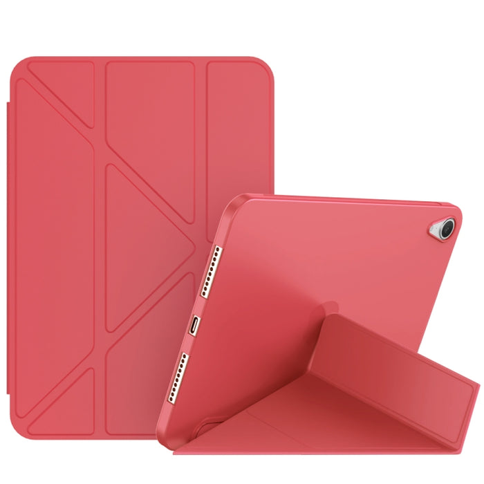Estuche de cuero para tableta TPU de deformación mate de doble cara con soporte y función de reposo / activación