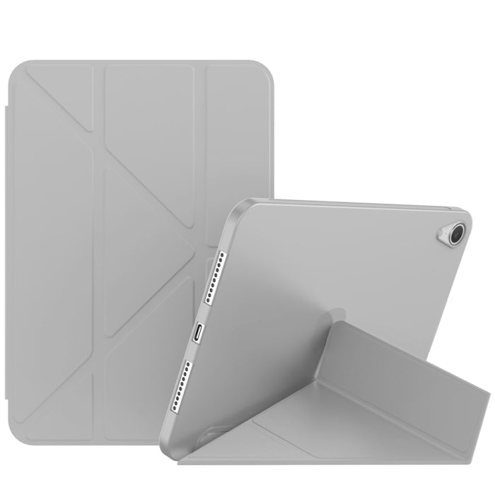 Estuche de cuero para tableta TPU de deformación mate de doble cara con soporte y función de reposo / activación