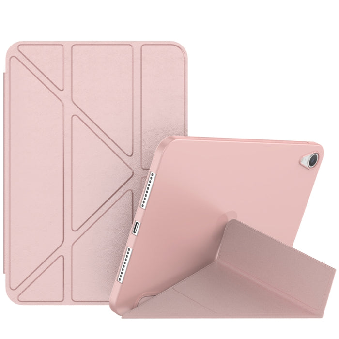 Estuche de cuero para tableta TPU de deformación mate de doble cara con soporte y función de reposo / activación