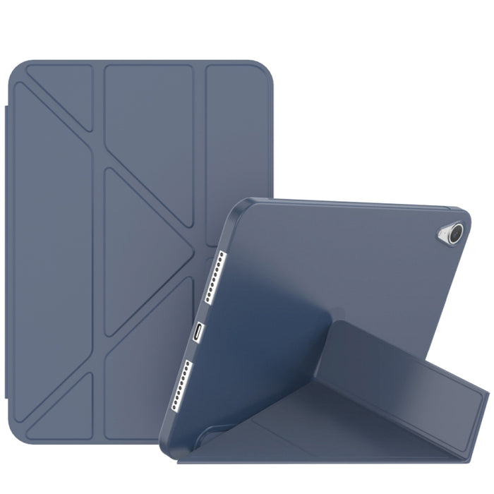 Estuche de cuero para tableta TPU de deformación mate de doble cara con soporte y función de reposo / activación