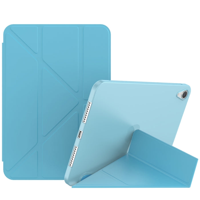 Estuche de cuero para tableta TPU de deformación mate de doble cara con soporte y función de reposo / activación