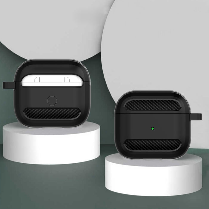Estuche protector de auriculares anticaída de fibra de carbono