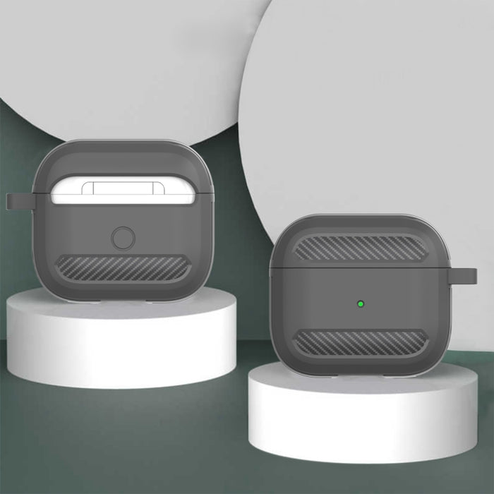 Estuche protector de auriculares anticaída de fibra de carbono