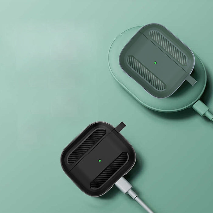 Estuche protector de auriculares anticaída de fibra de carbono