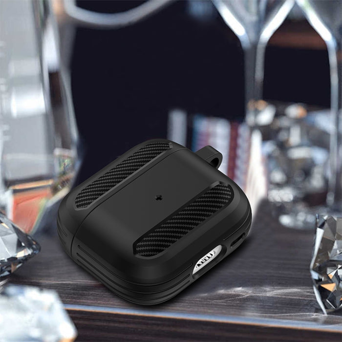 Estuche protector de auriculares anticaída de fibra de carbono