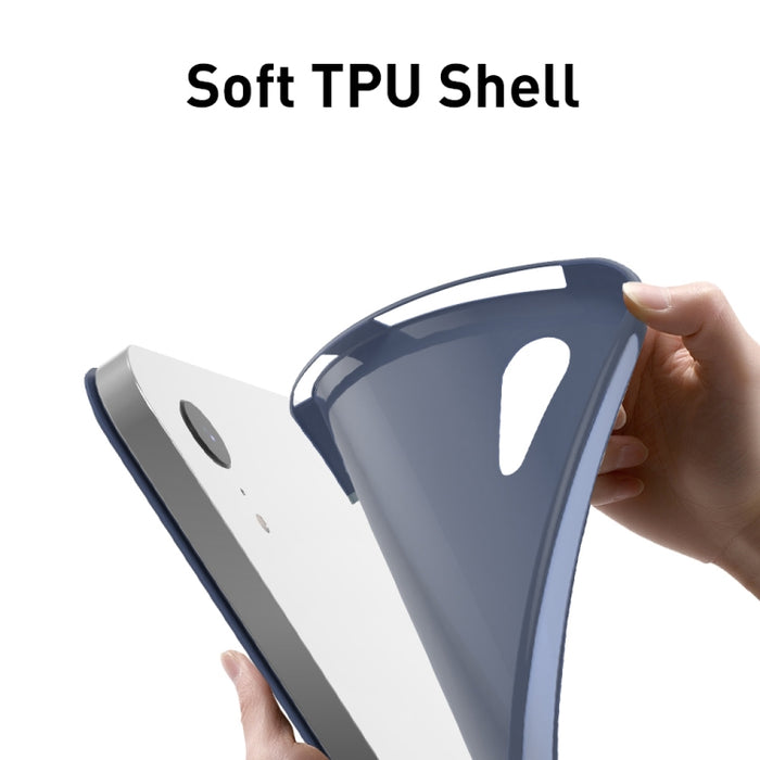 Estuche de cuero para tableta de TPU mate de doble cara con soporte de 3 pliegues y función de suspensión / activación