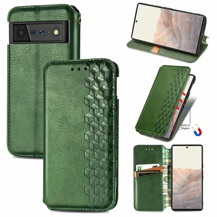 Cubic Grid Pressed Horizontal Flip Estuche de cuero magnético con soporte y ranuras para tarjetas y billetera, For Doogee N40 Pro, For Infinix Zero 8, For OPPO Realme C21Y, For Vodafone Smart E11, For Wiko Power U30, For Xiaomi Mi 11T / Mi 11T Pro     ...