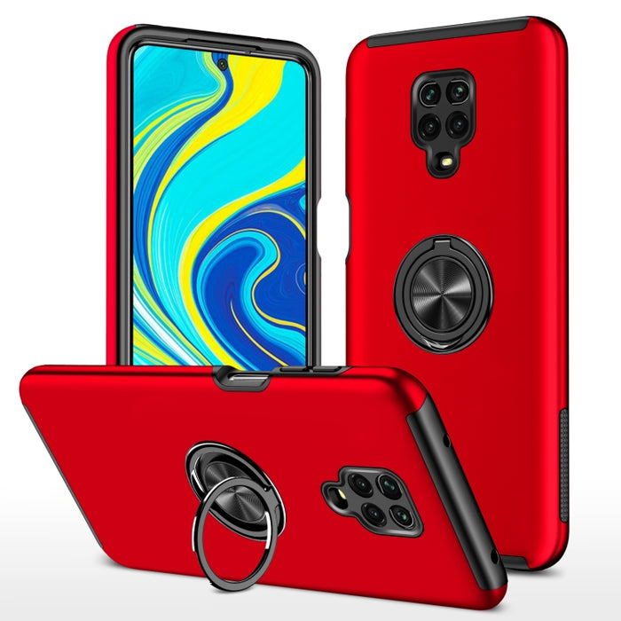 Caja magnética a prueba de golpes para teléfono PC + TPU con soporte de anillo invisible, For Xiaomi Redmi Note 9 Pro / Note 9S, For Xiaomi Redmi Note 10 4G, For Xiaomi Redmi Note 10 Pro, For Xiaomi Mi 11 Lite 5G, For Xiaomi Redmi K40                  ...