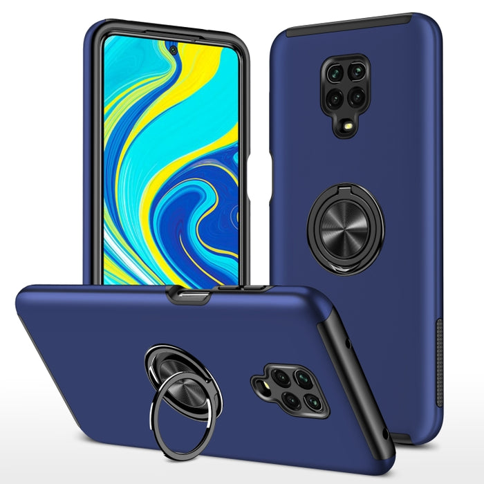 Caja magnética a prueba de golpes para teléfono PC + TPU con soporte de anillo invisible, For Xiaomi Redmi Note 9 Pro / Note 9S, For Xiaomi Redmi Note 10 4G, For Xiaomi Redmi Note 10 Pro, For Xiaomi Mi 11 Lite 5G, For Xiaomi Redmi K40                  ...