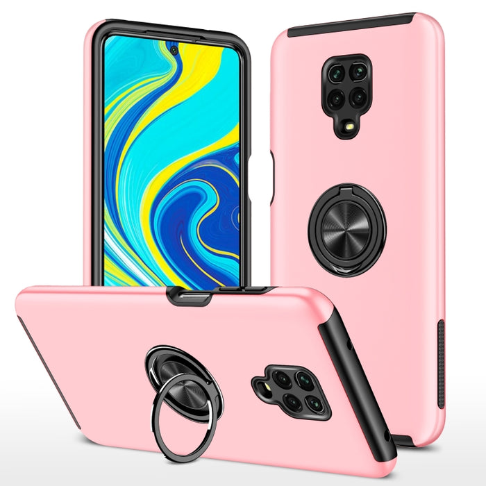 Caja magnética a prueba de golpes para teléfono PC + TPU con soporte de anillo invisible, For Xiaomi Redmi Note 9 Pro / Note 9S, For Xiaomi Redmi Note 10 4G, For Xiaomi Redmi Note 10 Pro, For Xiaomi Mi 11 Lite 5G, For Xiaomi Redmi K40                  ...