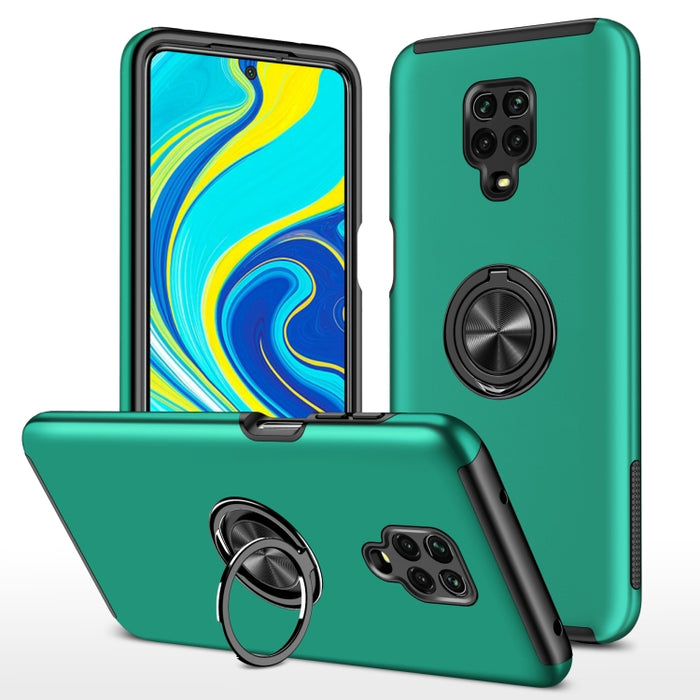 Caja magnética a prueba de golpes para teléfono PC + TPU con soporte de anillo invisible, For Xiaomi Redmi Note 9 Pro / Note 9S, For Xiaomi Redmi Note 10 4G, For Xiaomi Redmi Note 10 Pro, For Xiaomi Mi 11 Lite 5G, For Xiaomi Redmi K40                  ...