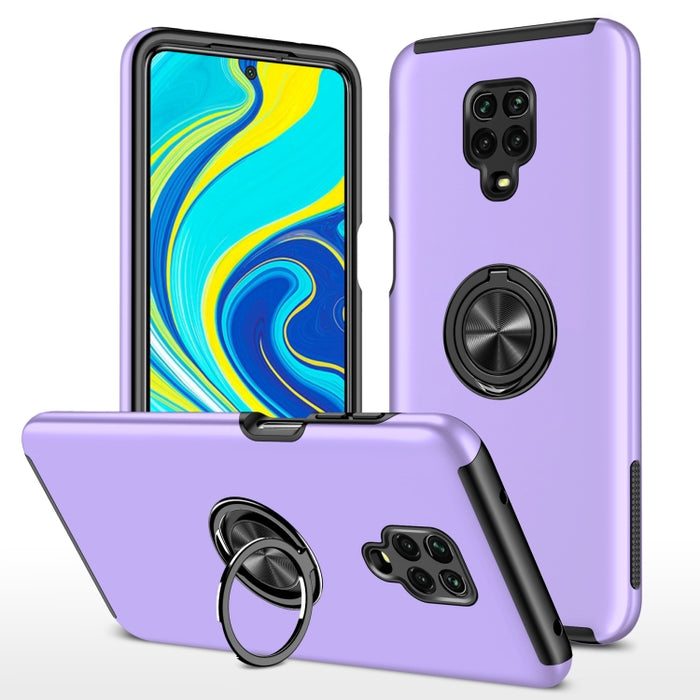 Caja magnética a prueba de golpes para teléfono PC + TPU con soporte de anillo invisible, For Xiaomi Redmi Note 9 Pro / Note 9S, For Xiaomi Redmi Note 10 4G, For Xiaomi Redmi Note 10 Pro, For Xiaomi Mi 11 Lite 5G, For Xiaomi Redmi K40                  ...