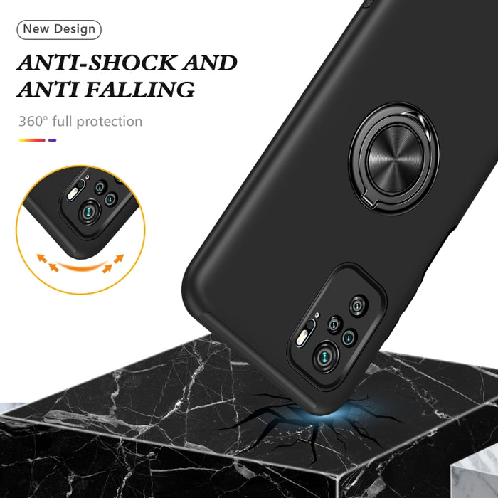 Caja magnética a prueba de golpes para teléfono PC + TPU con soporte de anillo invisible, For Xiaomi Redmi Note 9 Pro / Note 9S, For Xiaomi Redmi Note 10 4G, For Xiaomi Redmi Note 10 Pro, For Xiaomi Mi 11 Lite 5G, For Xiaomi Redmi K40                  ...