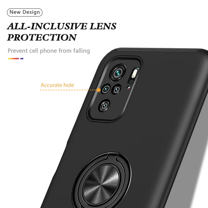 Caja magnética a prueba de golpes para teléfono PC + TPU con soporte de anillo invisible, For Xiaomi Redmi Note 9 Pro / Note 9S, For Xiaomi Redmi Note 10 4G, For Xiaomi Redmi Note 10 Pro, For Xiaomi Mi 11 Lite 5G, For Xiaomi Redmi K40                  ...