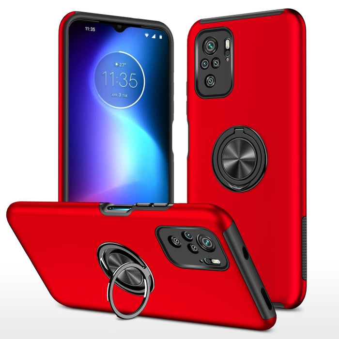Caja magnética a prueba de golpes para teléfono PC + TPU con soporte de anillo invisible, For Xiaomi Redmi Note 9 Pro / Note 9S, For Xiaomi Redmi Note 10 4G, For Xiaomi Redmi Note 10 Pro, For Xiaomi Mi 11 Lite 5G, For Xiaomi Redmi K40                  ...