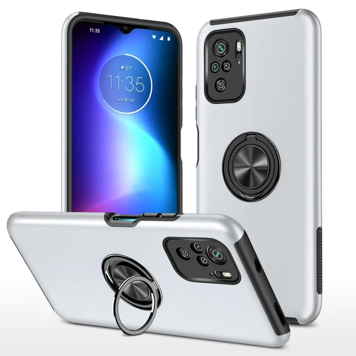 Caja magnética a prueba de golpes para teléfono PC + TPU con soporte de anillo invisible, For Xiaomi Redmi Note 9 Pro / Note 9S, For Xiaomi Redmi Note 10 4G, For Xiaomi Redmi Note 10 Pro, For Xiaomi Mi 11 Lite 5G, For Xiaomi Redmi K40                  ...