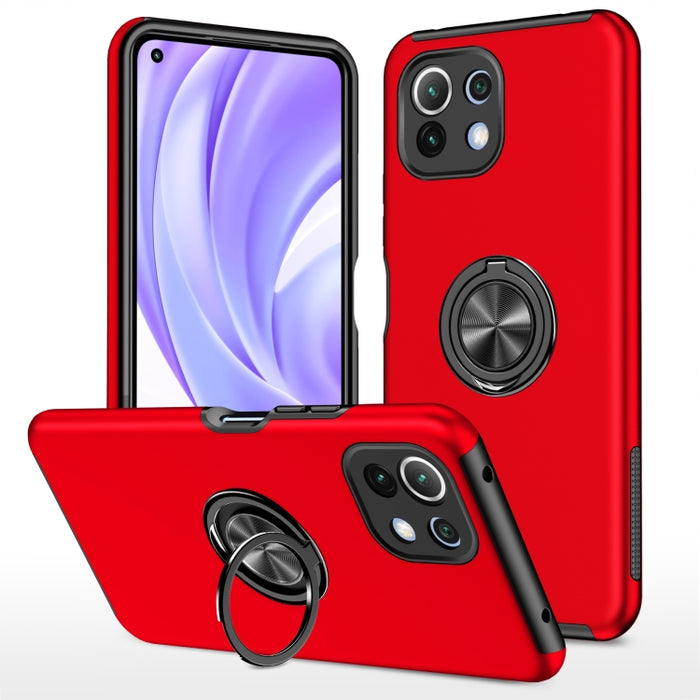 Caja magnética a prueba de golpes para teléfono PC + TPU con soporte de anillo invisible, For Xiaomi Redmi Note 9 Pro / Note 9S, For Xiaomi Redmi Note 10 4G, For Xiaomi Redmi Note 10 Pro, For Xiaomi Mi 11 Lite 5G, For Xiaomi Redmi K40                  ...