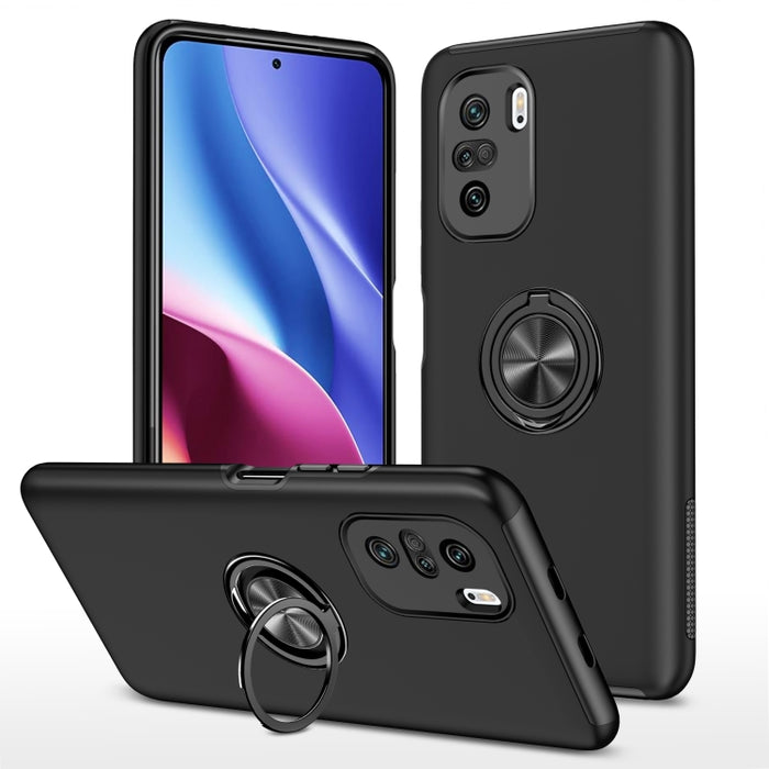 Caja magnética a prueba de golpes para teléfono PC + TPU con soporte de anillo invisible, For Xiaomi Redmi Note 9 Pro / Note 9S, For Xiaomi Redmi Note 10 4G, For Xiaomi Redmi Note 10 Pro, For Xiaomi Mi 11 Lite 5G, For Xiaomi Redmi K40                  ...