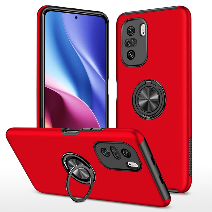 Caja magnética a prueba de golpes para teléfono PC + TPU con soporte de anillo invisible, For Xiaomi Redmi Note 9 Pro / Note 9S, For Xiaomi Redmi Note 10 4G, For Xiaomi Redmi Note 10 Pro, For Xiaomi Mi 11 Lite 5G, For Xiaomi Redmi K40                  ...