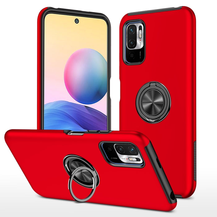 Caja magnética a prueba de golpes para teléfono PC + TPU con soporte de anillo invisible, For Xiaomi Redmi Note 9 Pro / Note 9S, For Xiaomi Redmi Note 10 4G, For Xiaomi Redmi Note 10 Pro, For Xiaomi Mi 11 Lite 5G, For Xiaomi Redmi K40                  ...