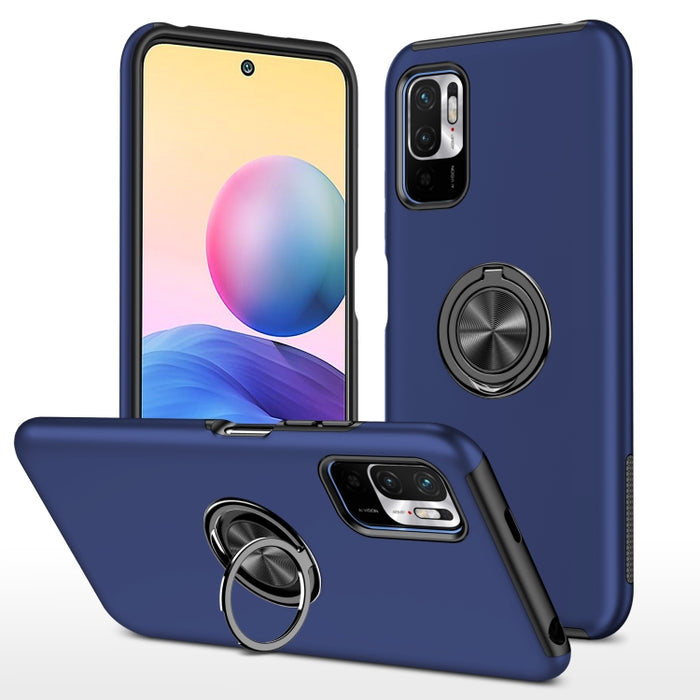 Caja magnética a prueba de golpes para teléfono PC + TPU con soporte de anillo invisible, For Xiaomi Redmi Note 9 Pro / Note 9S, For Xiaomi Redmi Note 10 4G, For Xiaomi Redmi Note 10 Pro, For Xiaomi Mi 11 Lite 5G, For Xiaomi Redmi K40                  ...