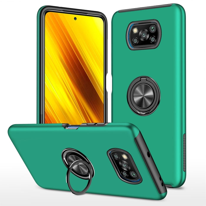 Caja magnética a prueba de golpes para teléfono PC + TPU con soporte de anillo invisible, For Xiaomi Redmi Note 9 Pro / Note 9S, For Xiaomi Redmi Note 10 4G, For Xiaomi Redmi Note 10 Pro, For Xiaomi Mi 11 Lite 5G, For Xiaomi Redmi K40                  ...