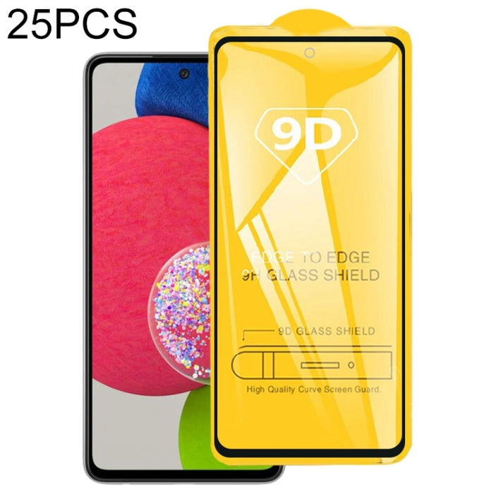 25 PCS 9D Película de vidrio templado de pantalla completa con pegamento completo, For Xiaomi Mi 11 Lite 5G NE / Mi 11 Lite 5G (25 PCS), For Samsung Galaxy A52s 5G (25 PCS), For Samsung Galaxy M32 5G (25 PCS)